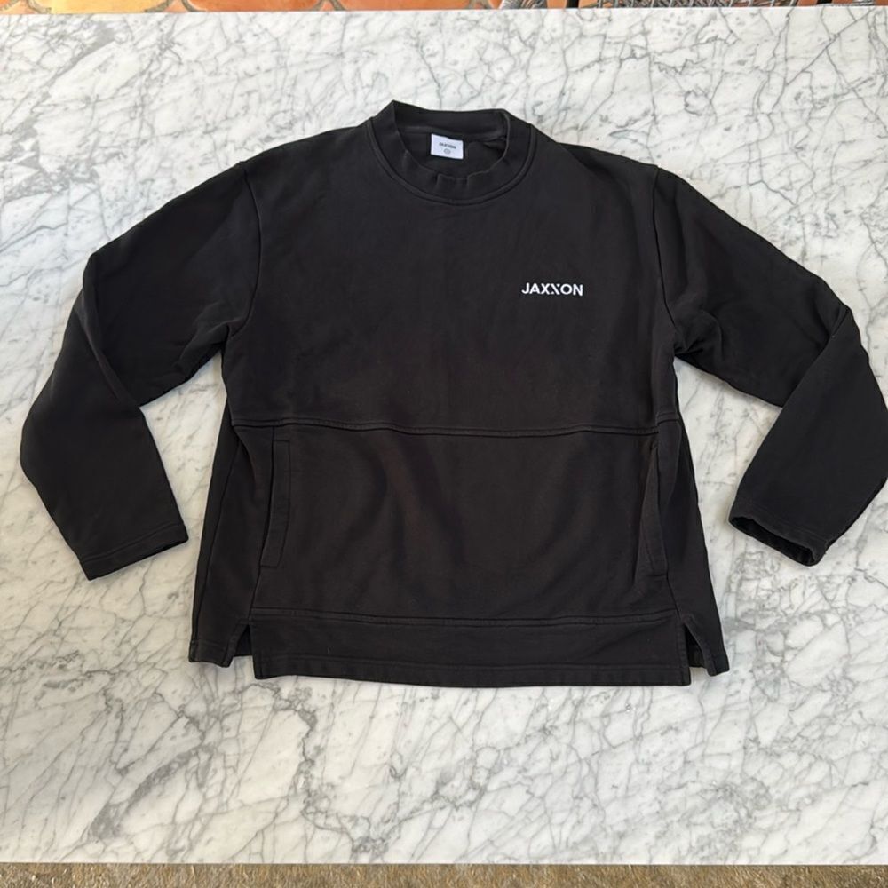Jaxxon Black Crewneck Sweatshirt Sz L